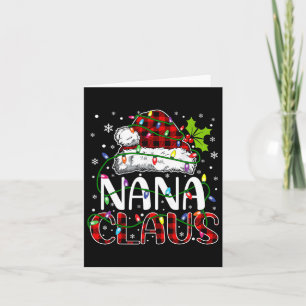 Nana Claus WeihnachtsLICHT Matching Family Xmas P Karte
