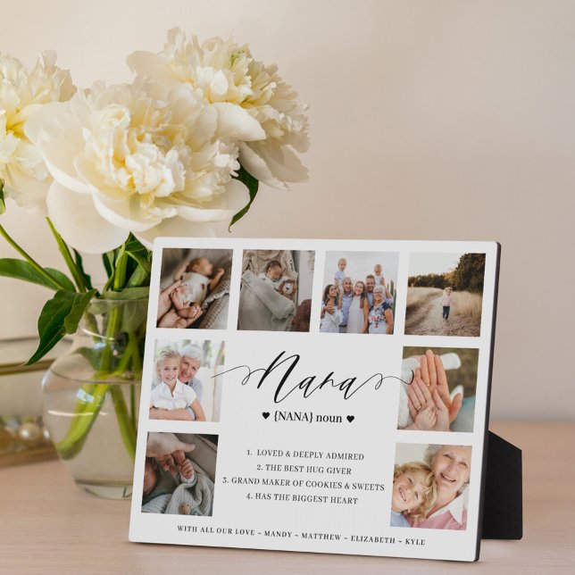 Nana Definition Script Foto Collage Keepake Fotoplatte (Von Creator hochgeladen)