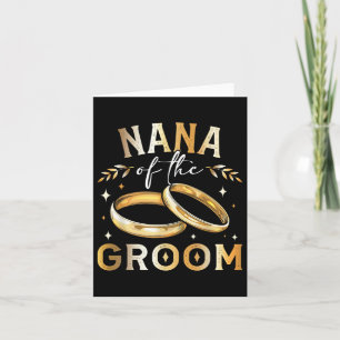 Nana der Groom Grooms Nana Hochzeit und Engagement Karte