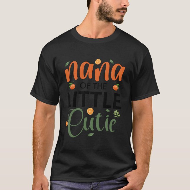 Nana der kleinen Süsse Babydusche Orange 1St Bi T-Shirt (Vorderseite)