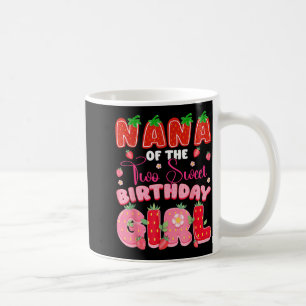 Nana der Zwei Süßen 2. Geburtstagsmädchen Erdbeere Kaffeetasse