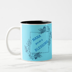 NANA, DU BIST EIN SESSENDER MUTTERTAG ZWEIFARBIGE TASSE