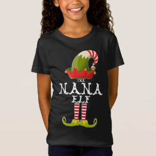 Nana Elf Funny Weihnachtsgeschenk Familie Matching T-Shirt