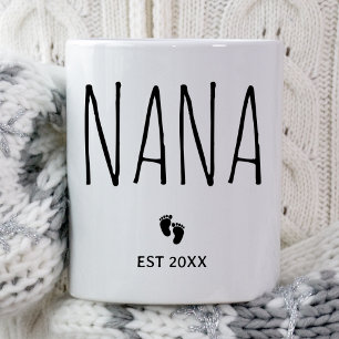 Nana Est 2025 Nana zu Geschenken neue Nana Schwang Kaffeetasse