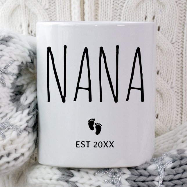 Nana Est 2025 Nana zu Geschenken neue Nana Schwang Kaffeetasse (Von Creator hochgeladen)