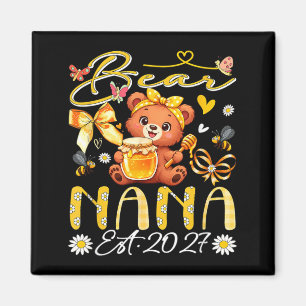 Nana Est 2027 Florale Fliege Mutterschaftstag Bär Magnet