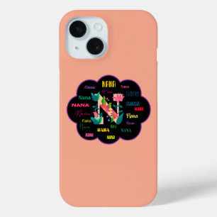 Nana Florales Blumenname Initial Case-Mate iPhone Hülle