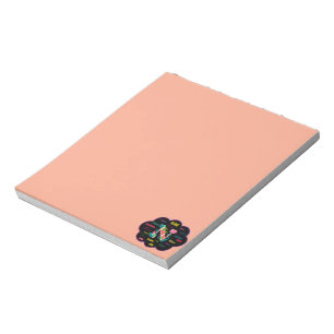 Nana Florales Blumenname Initial Notizblock