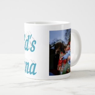 Nana Foto Himmelblau Text Riesenkaffee Tasse