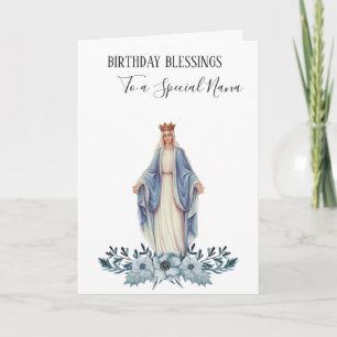 Nana Geburtstag Gesegnete Jungfrau Mutter Mari Karte