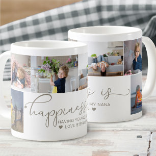 Nana Glück ist Herz-Kalligrafie 6 Foto Kaffeetasse