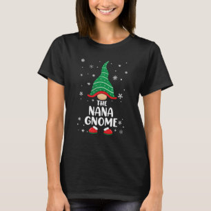 Nana Gnome Matching Familie Weihnachten Pajamas T-Shirt