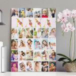 Nana Gold Buchstaben 30 Vertikale FotoCollage Rosa Leinwanddruck<br><div class="desc">Herrliches Foto für Ihre Nana. Das Design ist mit Blumenbriefen für "Nana" gestaltet, die in Gold gedruckt und mit rosa Lilienfarben verziert sind. Die Fotovorlage ist für Sie ein Set, um 30 Ihrer Lieblings-Fotos hinzuzufügen, die alle im vertikalen Porträtformat angezeigt werden. Diese Foto-Collage im Rasterstil setzt sich aus einer rosa...</div>