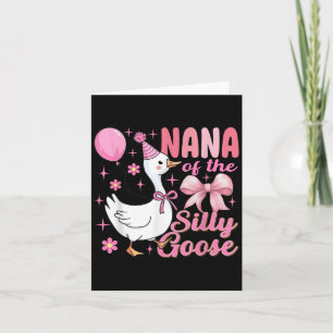 Nana Goose auf der Loose Funny Birthday Matching F Karte