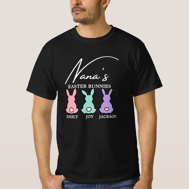 Nana/Grandma/Mimi Geeignet für Ostern Sonnenschutz T-Shirt (Vorderseite)