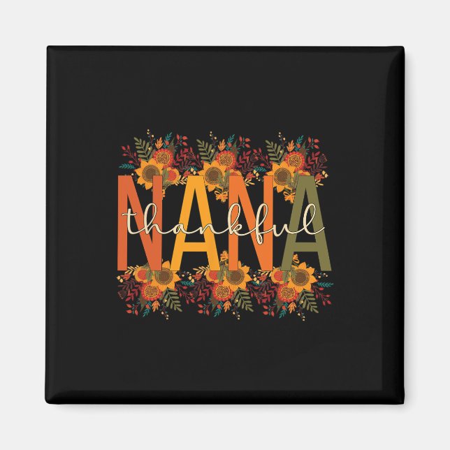 Nana Grandmutter Erntedank Nana Grandm Magnet (Vorne)