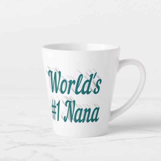Nana Green Text Mütter Day Milchtasse (Rechts)