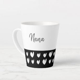 Nana Heart Champagne Black Latte Tasse