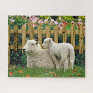 "Nana & Her Lamb" Jigsaw Puzzle