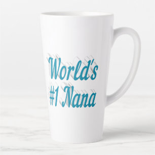 Nana himmelblauer Text  Milchtasse