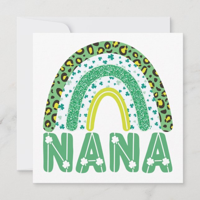 Nana Irish Großmutter St Patricks Day Grandma Mama (Vorderseite)