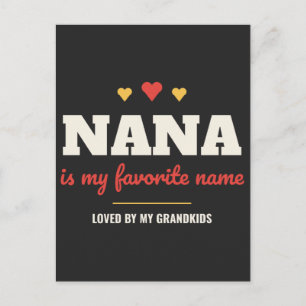 Nana ist mein Lieblingsname Oma-Geschenk Postkarte