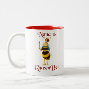 Nana ist Queen Bee Zweifarbige Tasse