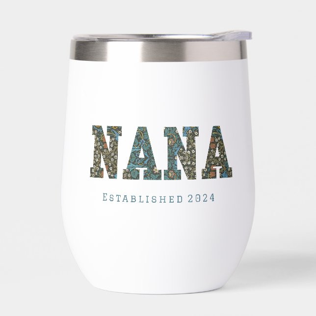 Nana - Jahr für Jahr - trendige Blumencoffee Tasse (Links)