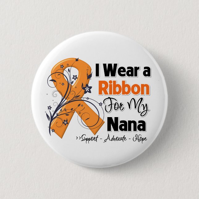 Nana - Leukemia Ribbon Button (Vorderseite)