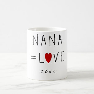 NANA=LIEBE (oder irgendein Name) Niedliche Großmu Tasse