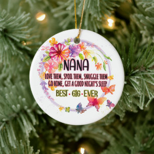 Nana Liebe sie verwischt sie Schnurrbart sie Keramik Ornament