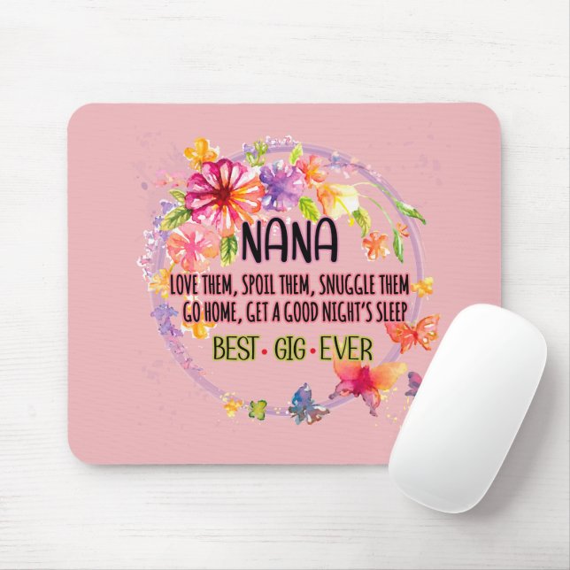 Nana Liebe sie verwischt sie Schnurrbart sie Mousepad (Mit Mouse)