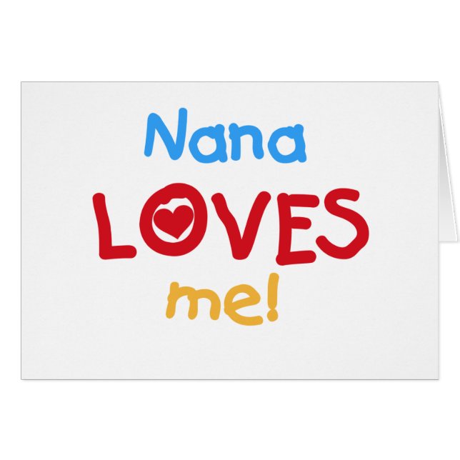 Nana Lieben Me T - Shirt und Geschenke (Vorderseite (Horizontal))