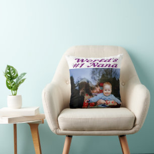 Nana lila Foto Kissen