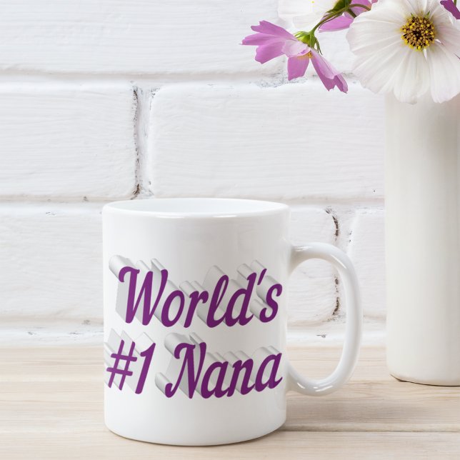 Nana lila Halbtextkaffee Tasse (Von Creator hochgeladen)