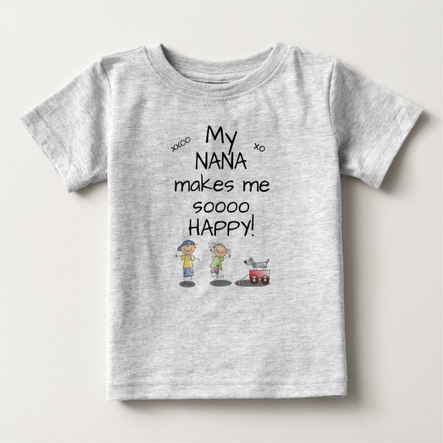 Nana macht mich Sooo glückliches Baby-T-Shirt Baby T-shirt (Vorderseite)