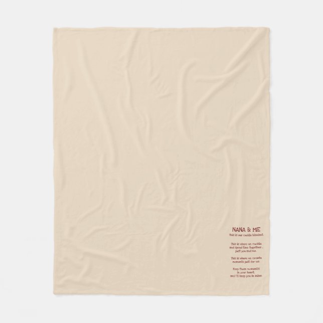 Nana & Me Cuddle Blanket Fleecedecke (Vorderseite)