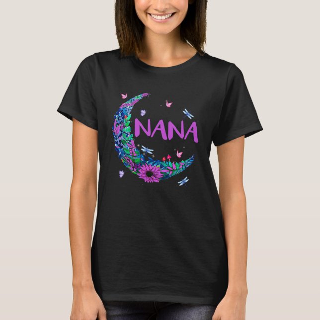 Nana Moon Blume Dragonfly Nana T-Shirt (Vorderseite)