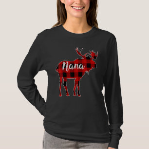 Nana Moose Red Buffalo Kariert Matching Family Chr T-Shirt