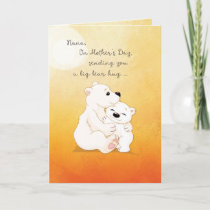 Nana Mother's Day Bear Hugs für Sie Karte