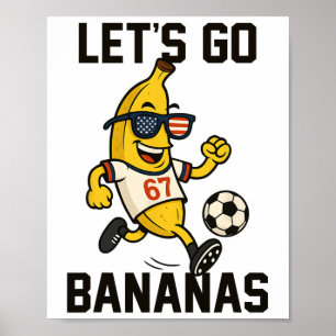 Nana Nummer 67 Fußballspieler tritt Ll USA-Flagge Poster