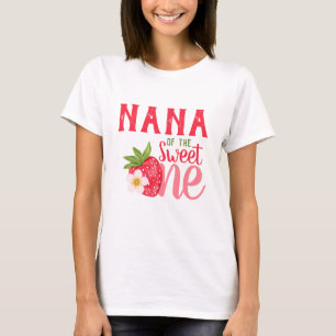 Nana of Sweet One Strawberry 1. Geburtstag Party T-Shirt