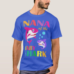 Nana of the Baby Birthday Shark Nana Shark Mütter T-Shirt