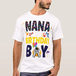 Nana of the Birthday Boy Grandma 2Nd Weltraum O T-Shirt