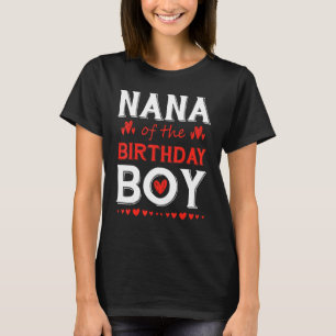 Nana of the Birthday Boy Niedlich Matching Family  T-Shirt