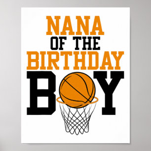Nana of the Birthday Boy Sketll Family zum Geburts Poster