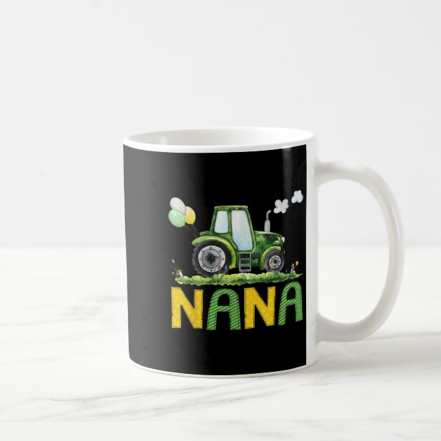 Nana Of The Birthday Boy Tractor Farm Truck Matchi Kaffeetasse (Rechts)
