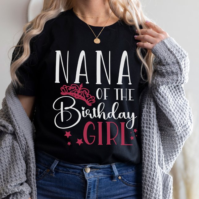 Nana of the Birthday Girl Squad Custom Matching T-Shirt (Von Creator hochgeladen)