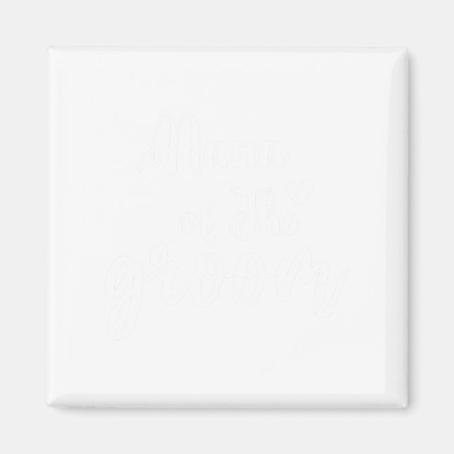 Nana of the Groom Wedding Bachelor Party Nana Matc Magnet (Vorne)