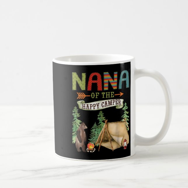 Nana Of The Happy Camper First Birthday Camng  Kaffeetasse (Rechts)